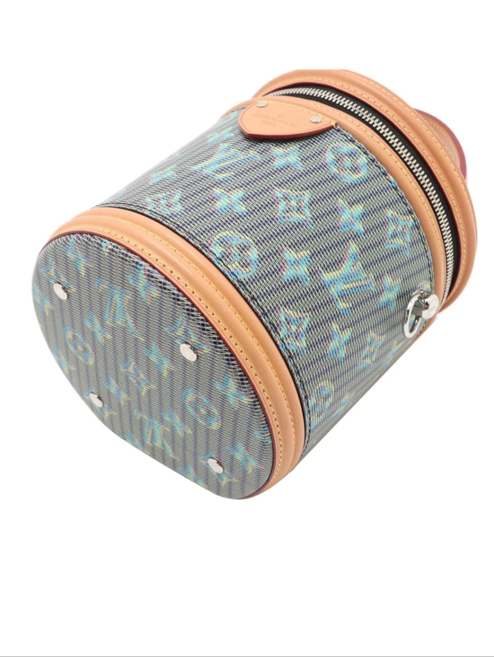 LiKE NEW!!! Rare! Louis Vuitton Cannes Bag in Damier Monogram Blue LV Pop Canvas - Picture 4 of 16